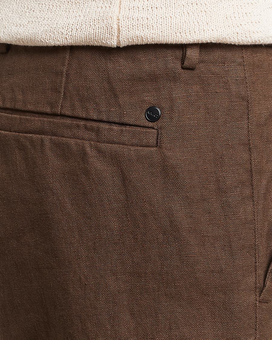 Herre | Bukser | NN07 | Theo Linen Trousers Cocoa Brown