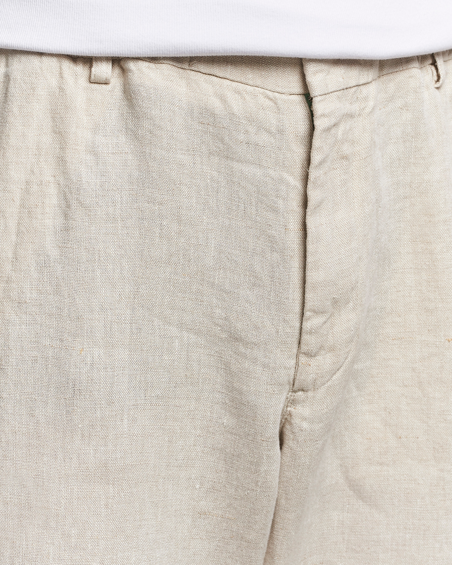 Herre | Bukser | NN07 | Billie Linen Drawstring Trousers Oat