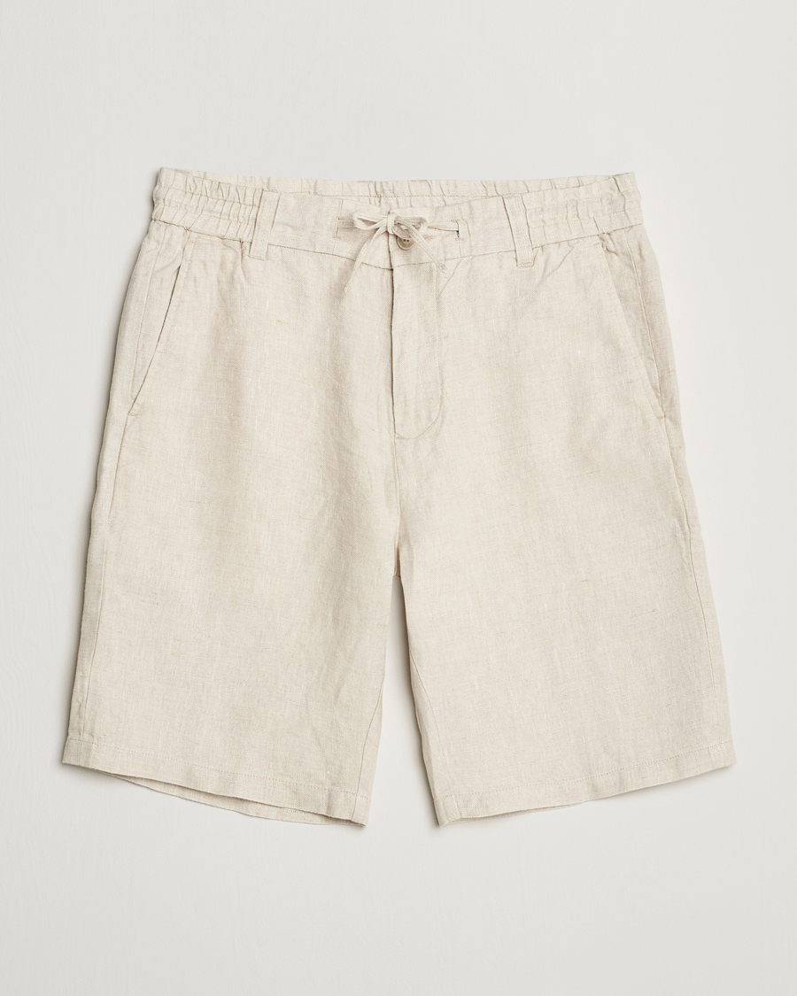 Herr |  | NN07 | Seb Linen Drawstring Shorts Oat