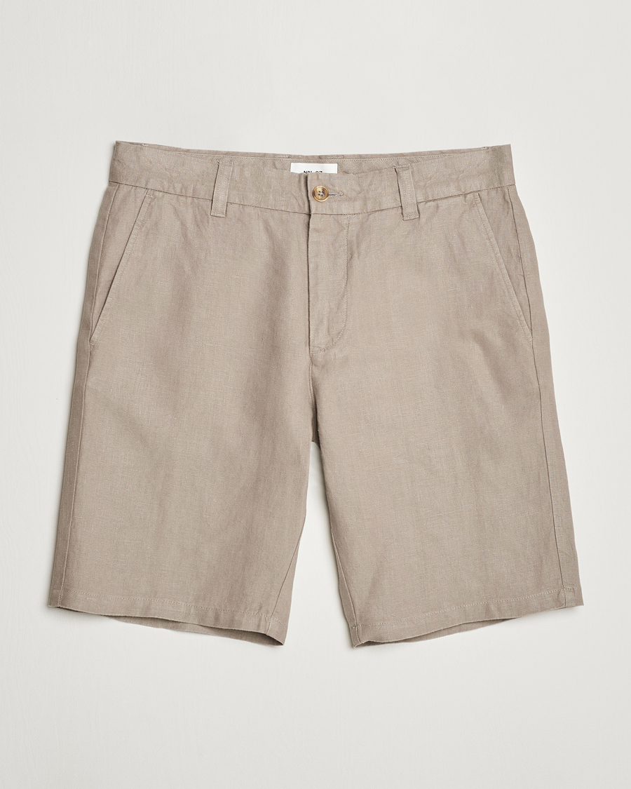 Herr |  | NN07 | Crown Linen Shorts Greige