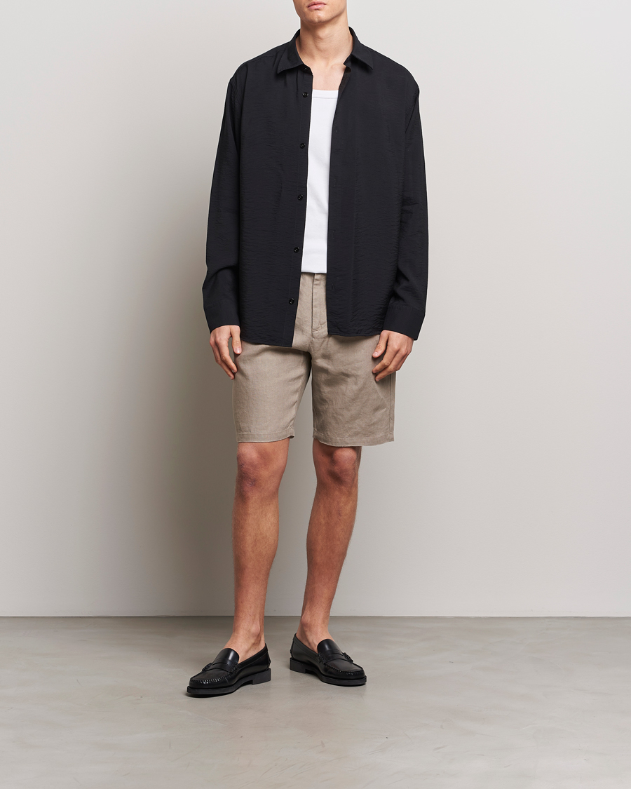 Herre |  | NN07 | Crown Linen Shorts Greige