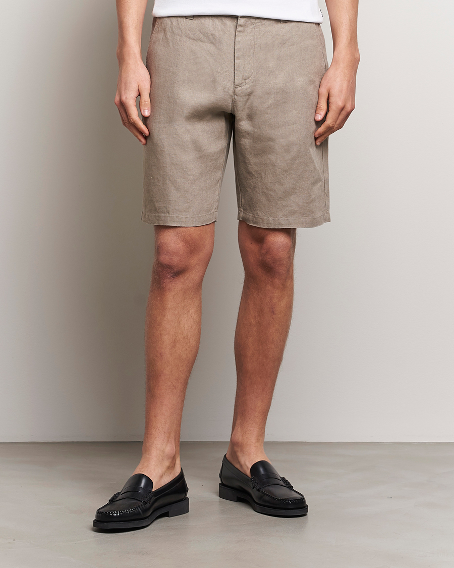 Herre | Shorts | NN07 | Crown Linen Shorts Greige