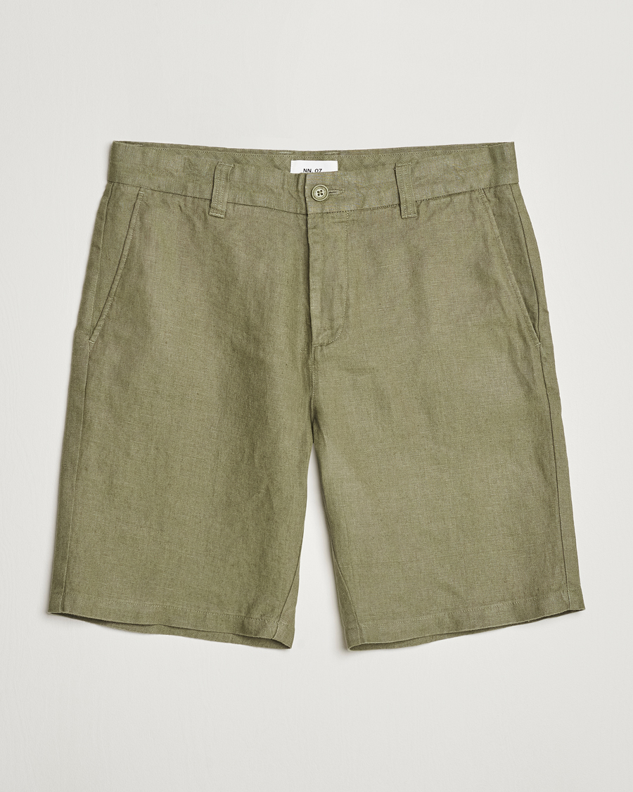 Herre |  | NN07 | Crown Linen Shorts Lichten Green