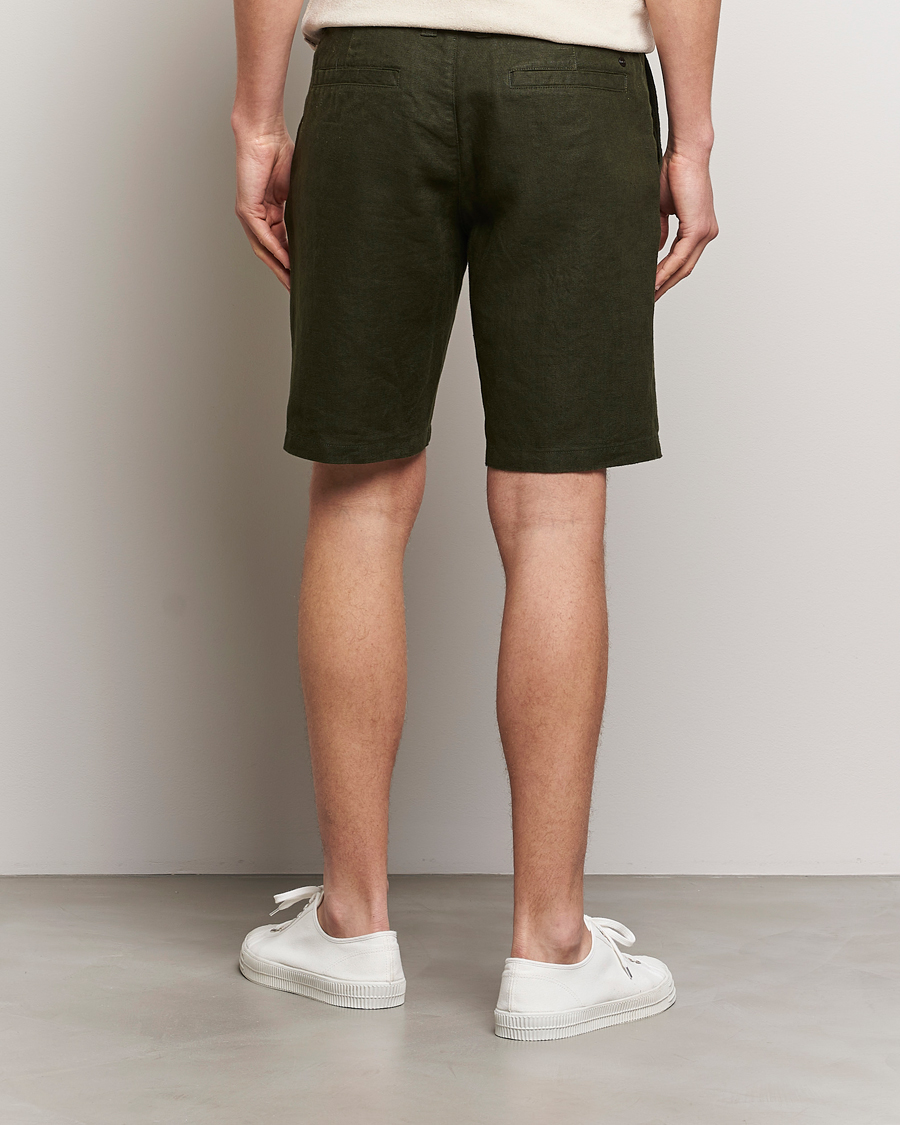 Herre | Shorts | NN07 | Crown Linen Shorts Rosin Green
