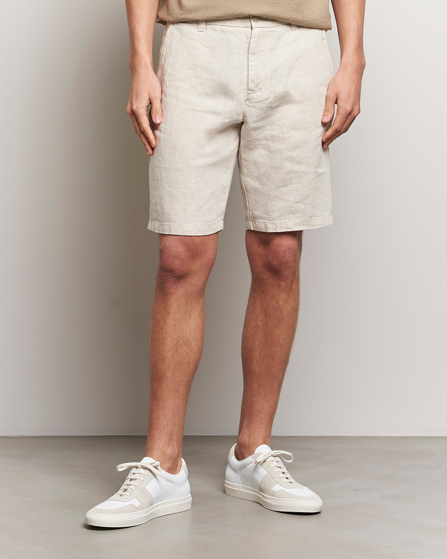 Herre | Hørshorts | NN07 | Crown Linen Shorts Oat