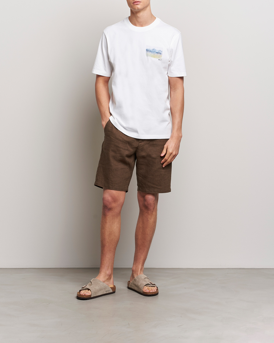 Herre |  | NN07 | Crown Linen Shorts Cocoa Brown