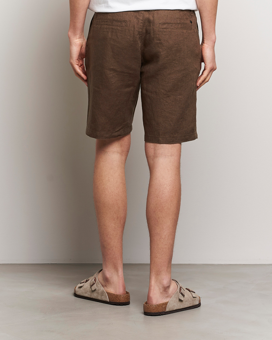Herre | Shorts | NN07 | Crown Linen Shorts Cocoa Brown