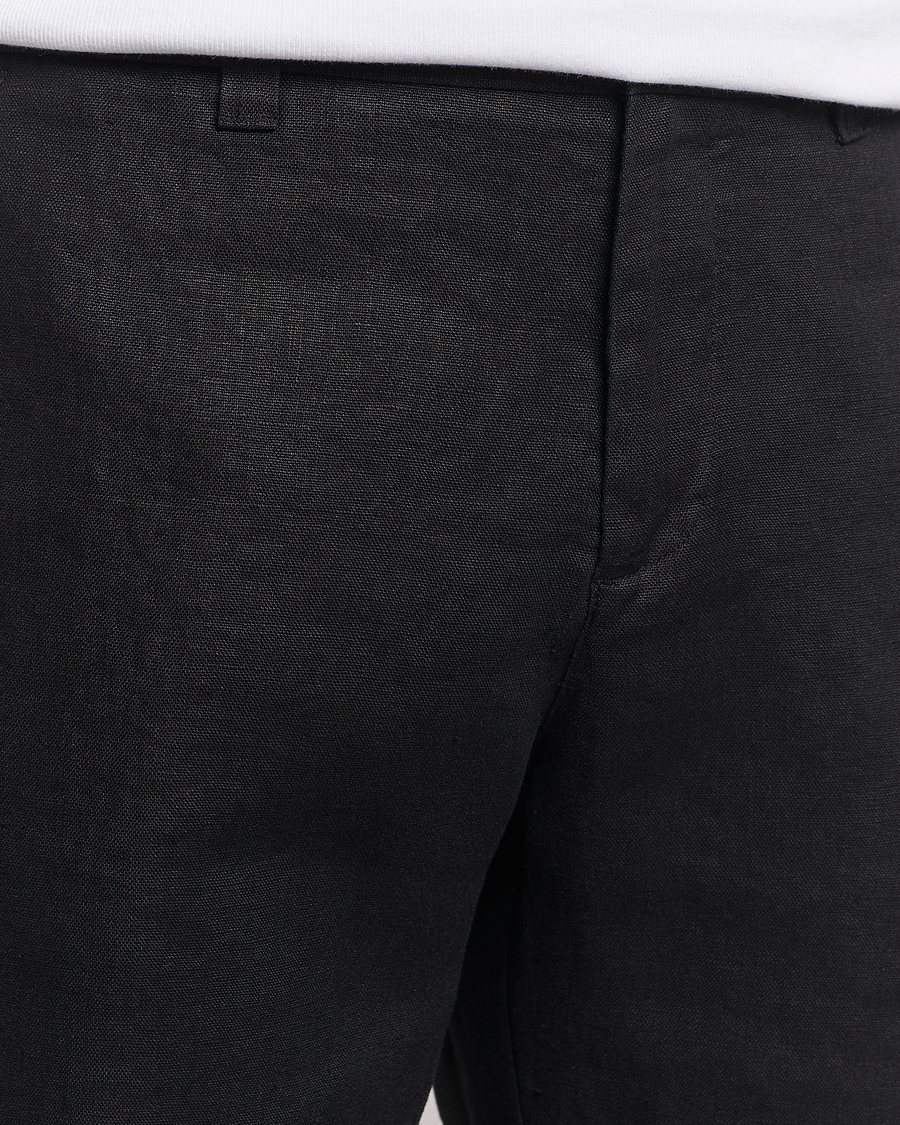 Herre | Shorts | NN07 | Crown Linen Shorts Black