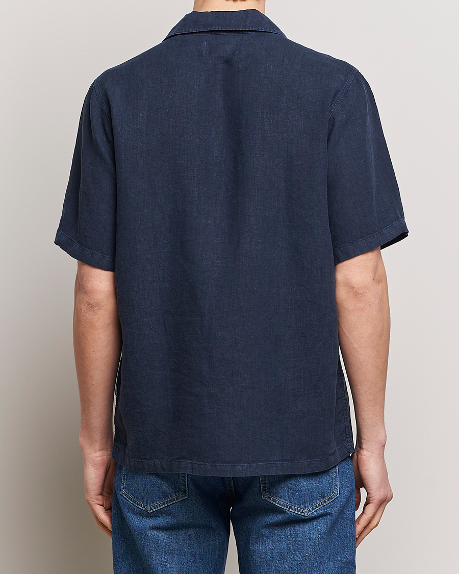 Herre | Skjorter | NN07 | Julio Linen Resort Shirt Navy Blue