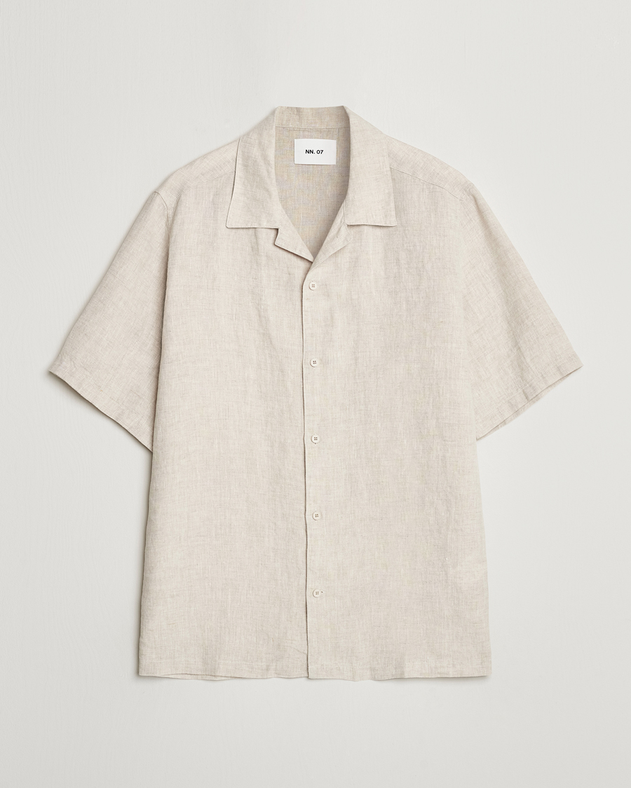 Herre | Skjorter | NN07 | Julio Linen Resort Shirt Oat