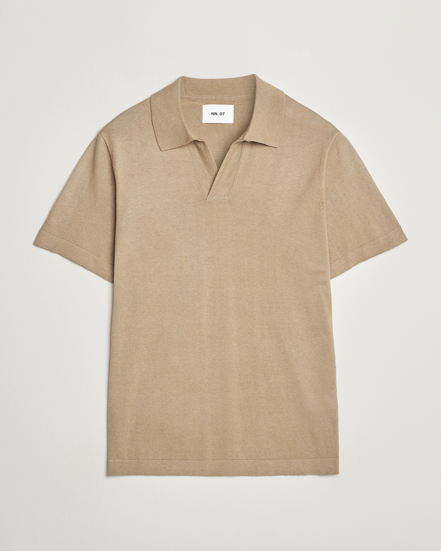 Herre |  | NN07 | Ryan Cotton/Linen Polo Greige