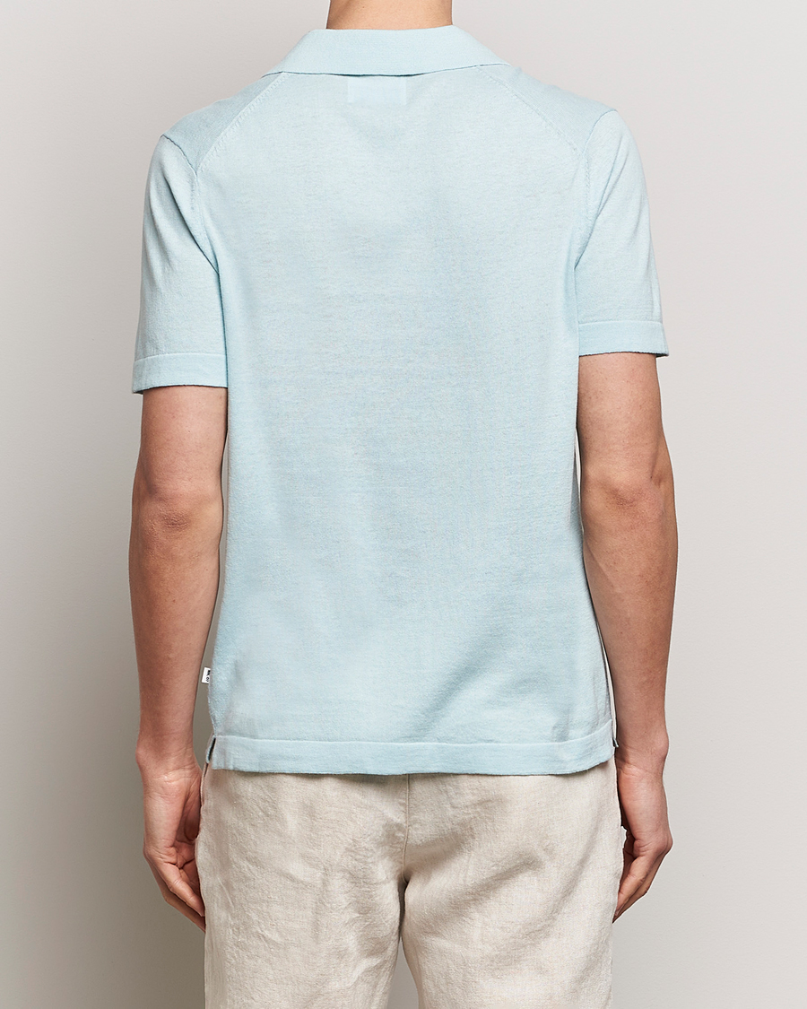 Herre | Polotrøjer | NN07 | Ryan Cotton/Linen Polo Winter Sky
