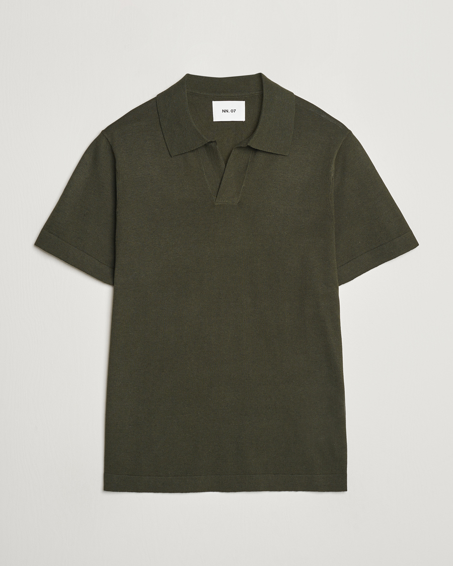 Herr |  | NN07 | Ryan Cotton/Linen Polo Rosin Green