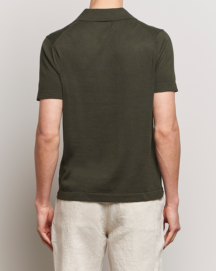 Herre | Polotrøjer | NN07 | Ryan Cotton/Linen Polo Rosin Green
