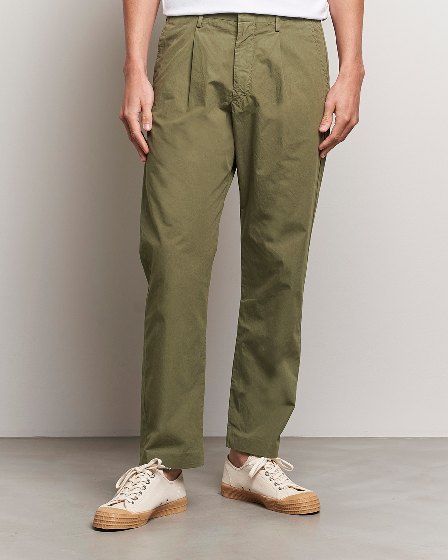 Herre | Nyheder | NN07 | Bill Cotton Trousers Capers Green