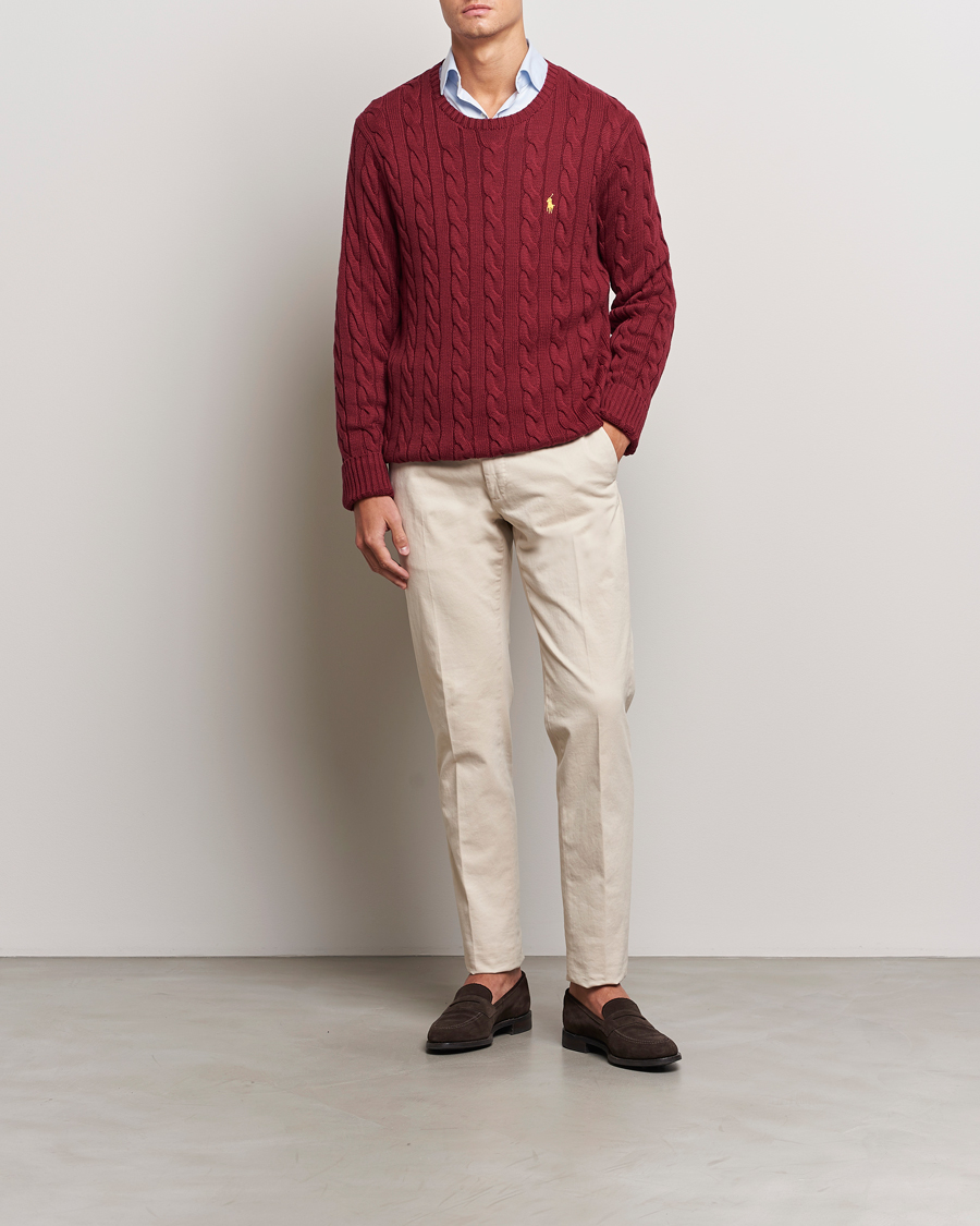 Herre | Trøjer | Polo Ralph Lauren | Cotton Cable Pullover Red Carpet
