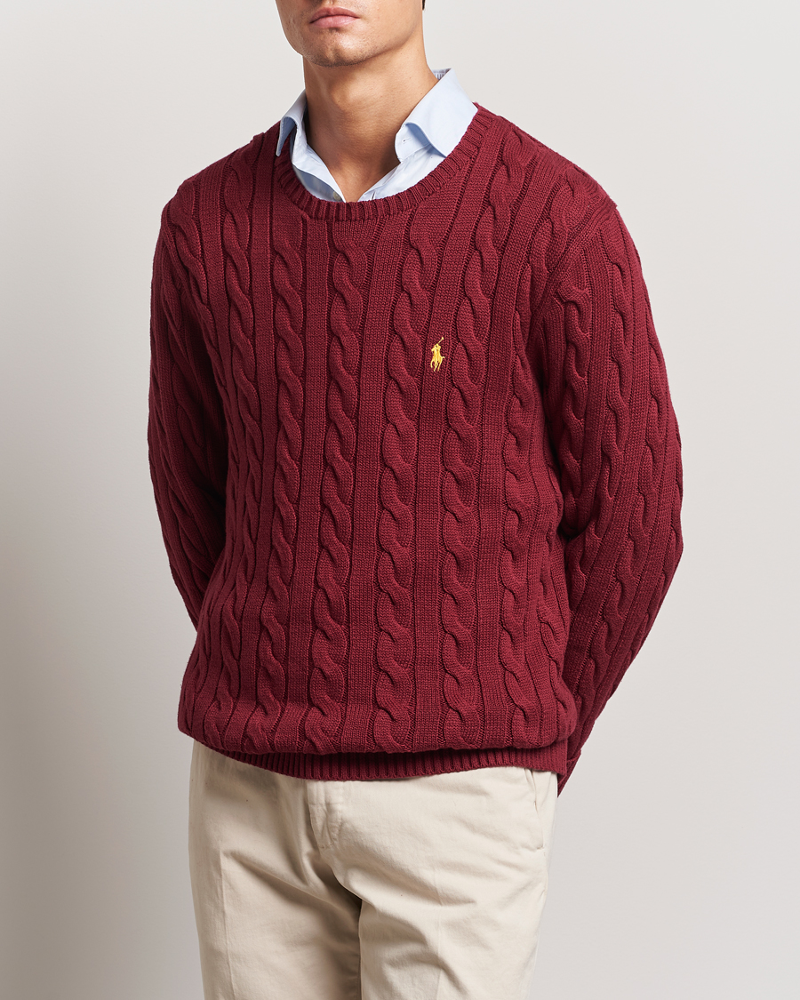 Herre | Trøjer | Polo Ralph Lauren | Cotton Cable Pullover Red Carpet