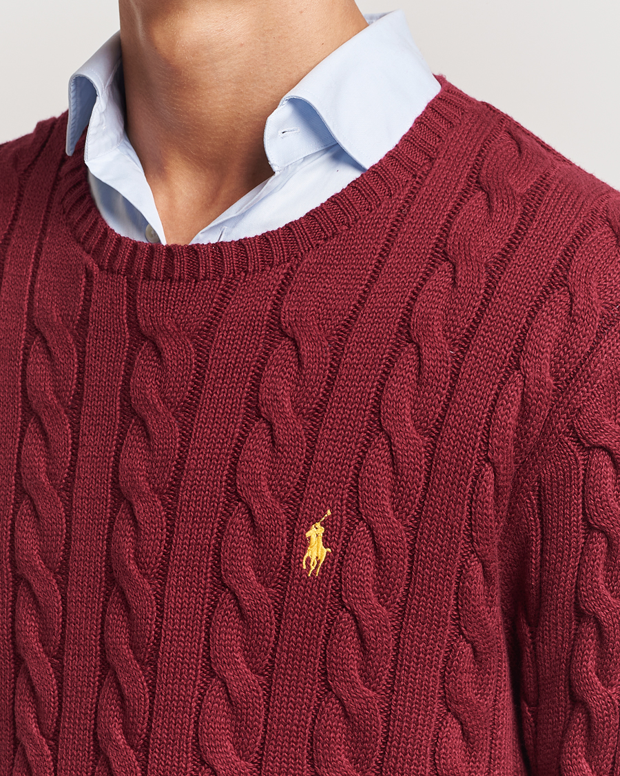 Herre | Trøjer | Polo Ralph Lauren | Cotton Cable Pullover Red Carpet