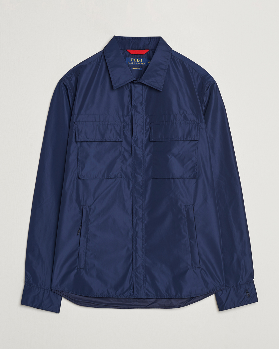 Herre | Jakker | Polo Ralph Lauren | Water-Repellent Shirt Jacket Newport Navy