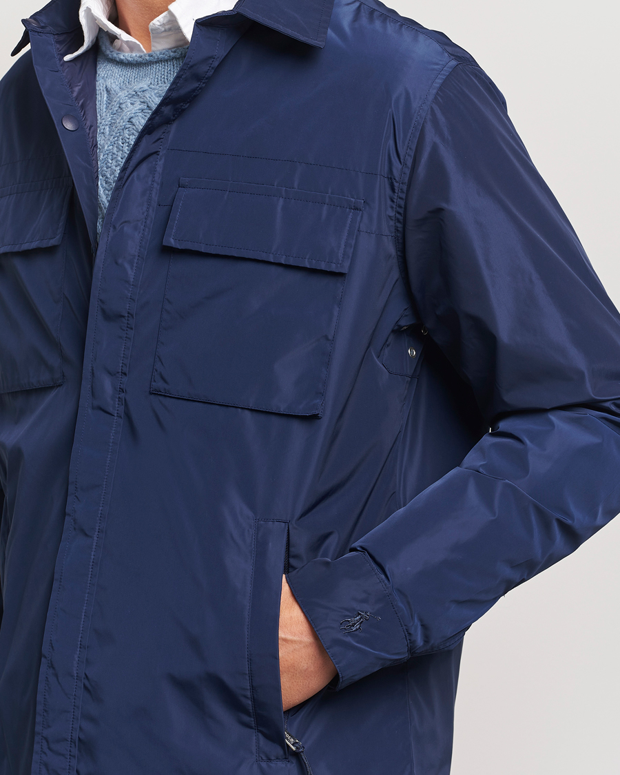 Herre | Jakker | Polo Ralph Lauren | Water-Repellent Shirt Jacket Newport Navy