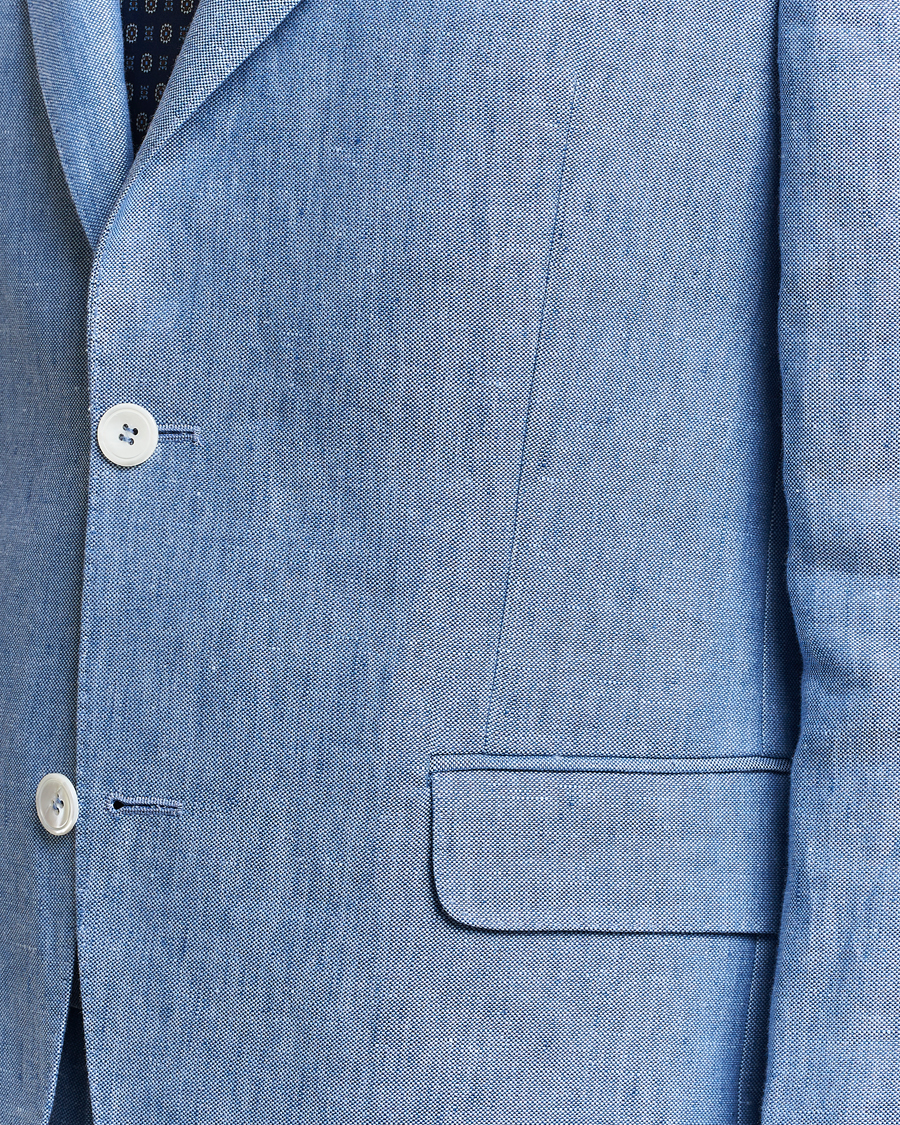 Herre | Blazere & jakker | Oscar Jacobson | Ferry Soft Linen Blazer Smog Blue