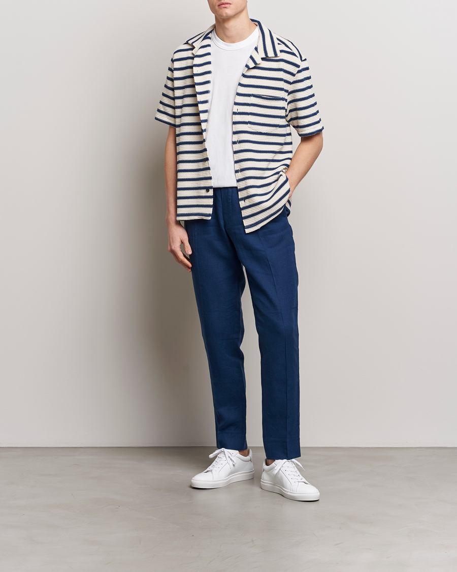 Herre | Bukser | J.Lindeberg | Soren Linen Pants Estate Blue