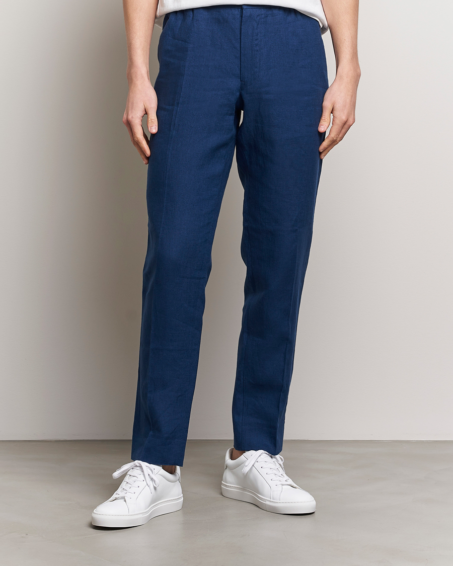 Herre | Hørbukser | J.Lindeberg | Soren Linen Pants Estate Blue