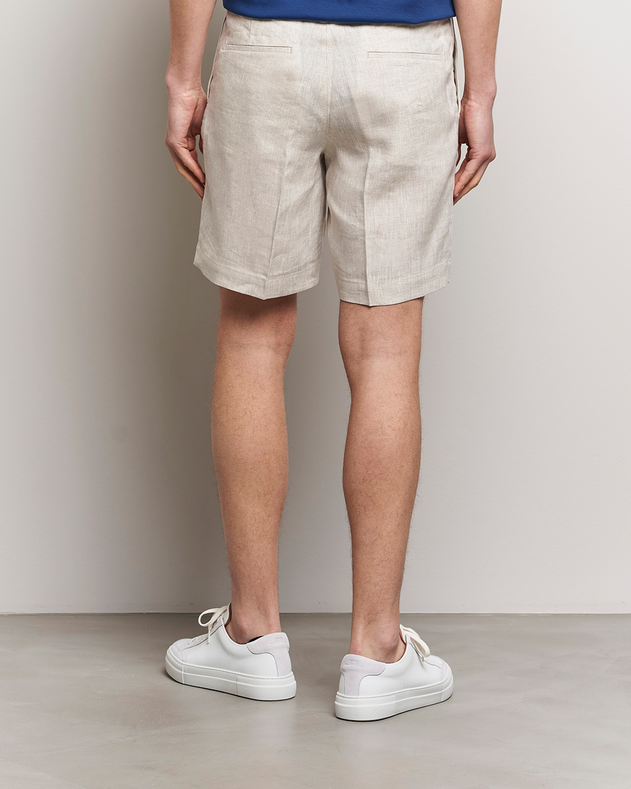 Herre | Shorts | J.Lindeberg | Baron Linen Shorts Safari Beige