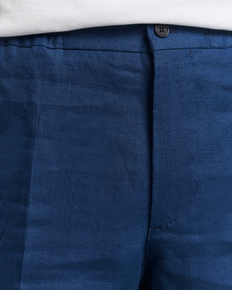 Herre | Shorts | J.Lindeberg | Baron Linen Shorts Estate Blue