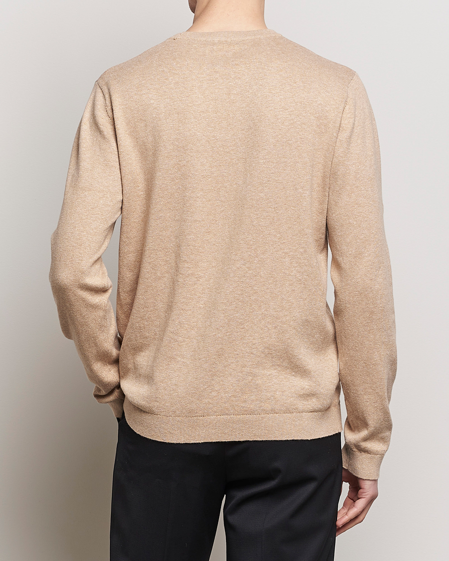 Herre | Trøjer | A Day's March | Alagon Cotton/Linen Crew Khaki
