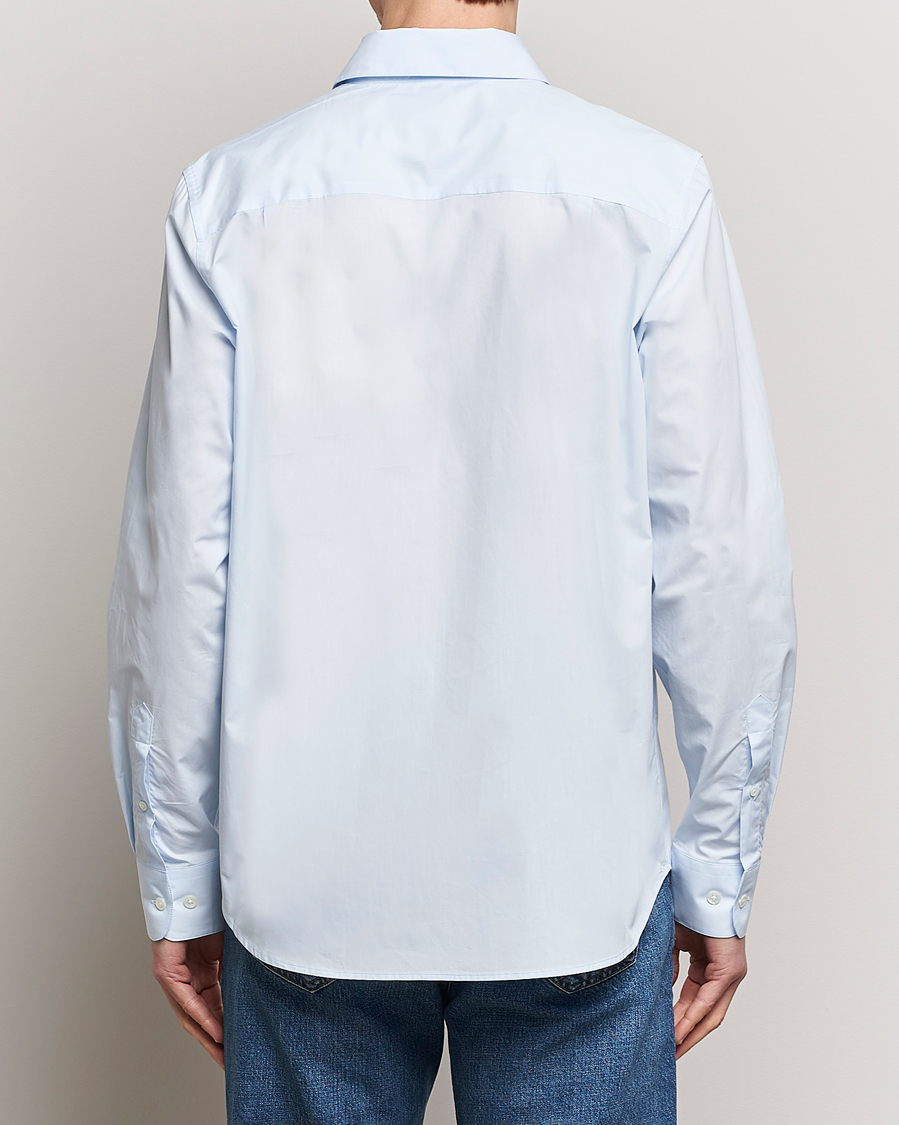 Herre | Skjorter | A Day's March | Tipton Poplin Shirt Sky Blue