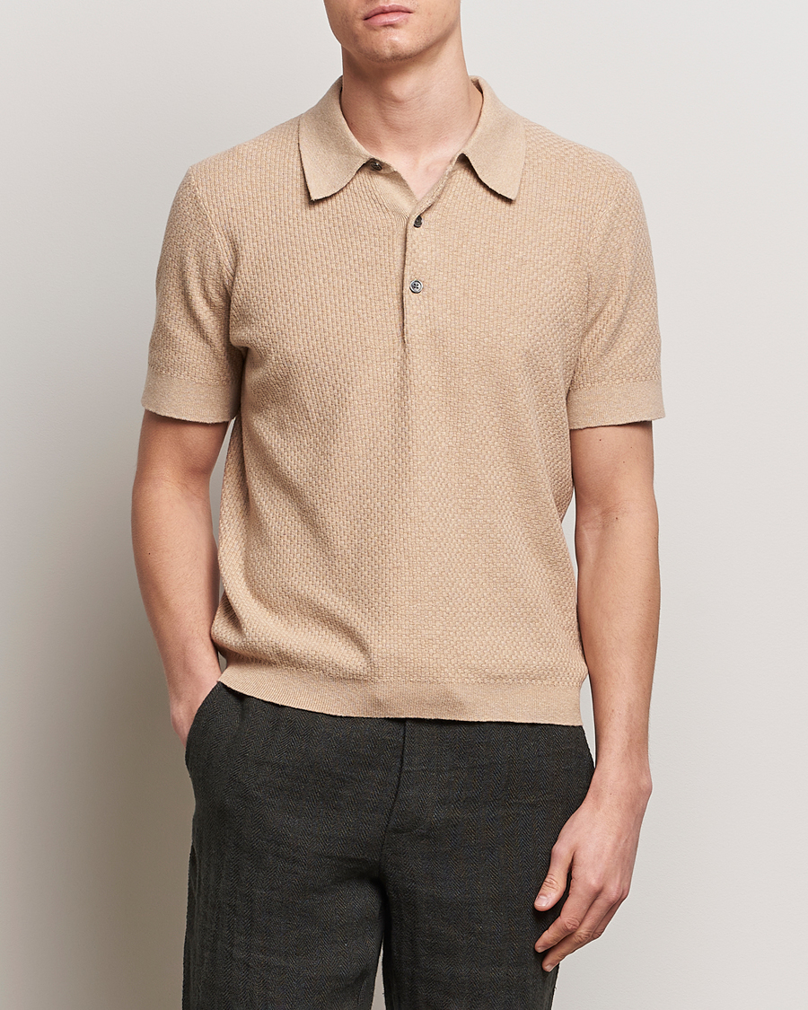 Herre | Kortærmede polotrøjer | A Day's March | Rosehall Bric Polo Khaki