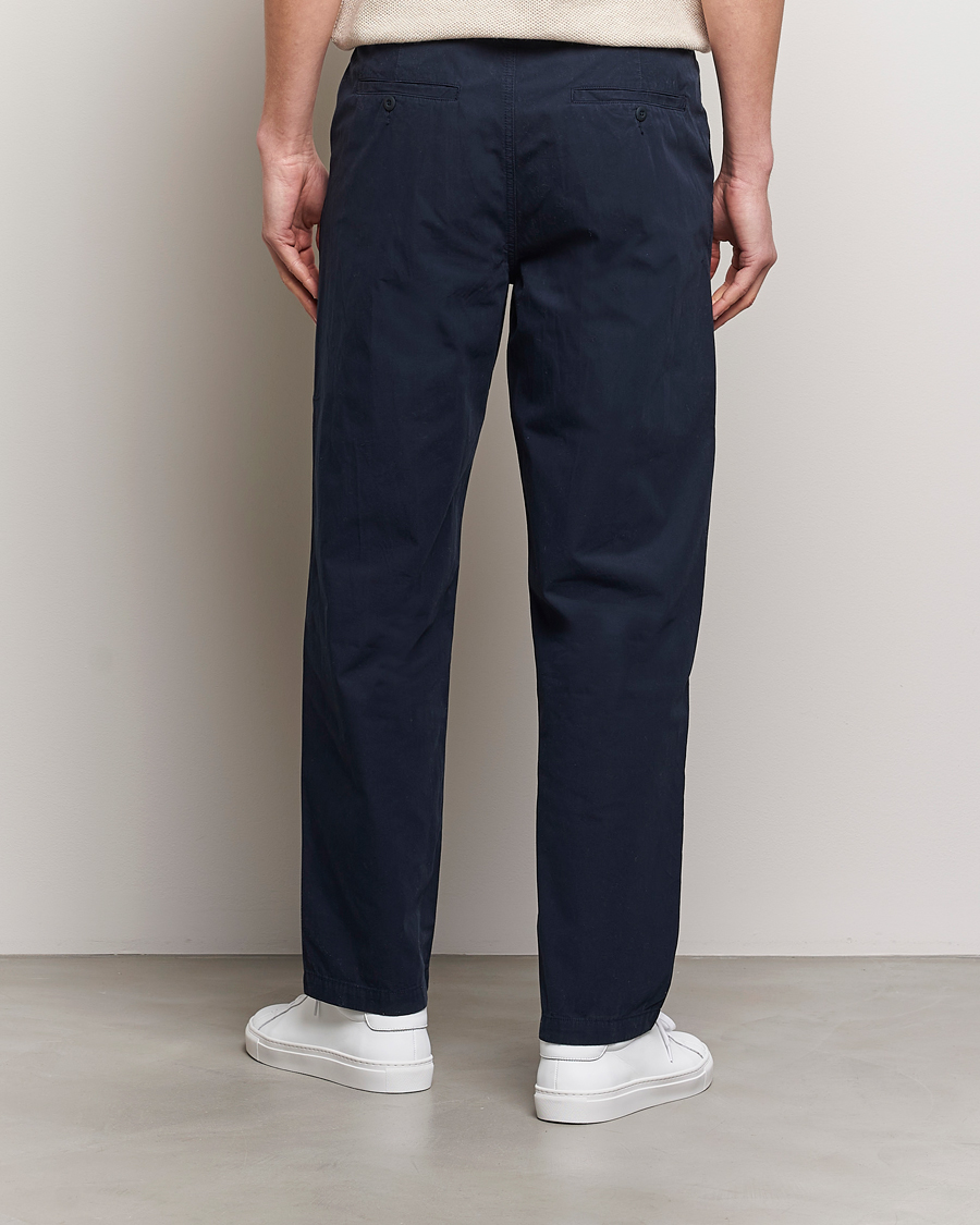 Herre | Bukser | A Day's March | Redwood Light Cotton Trousers Navy