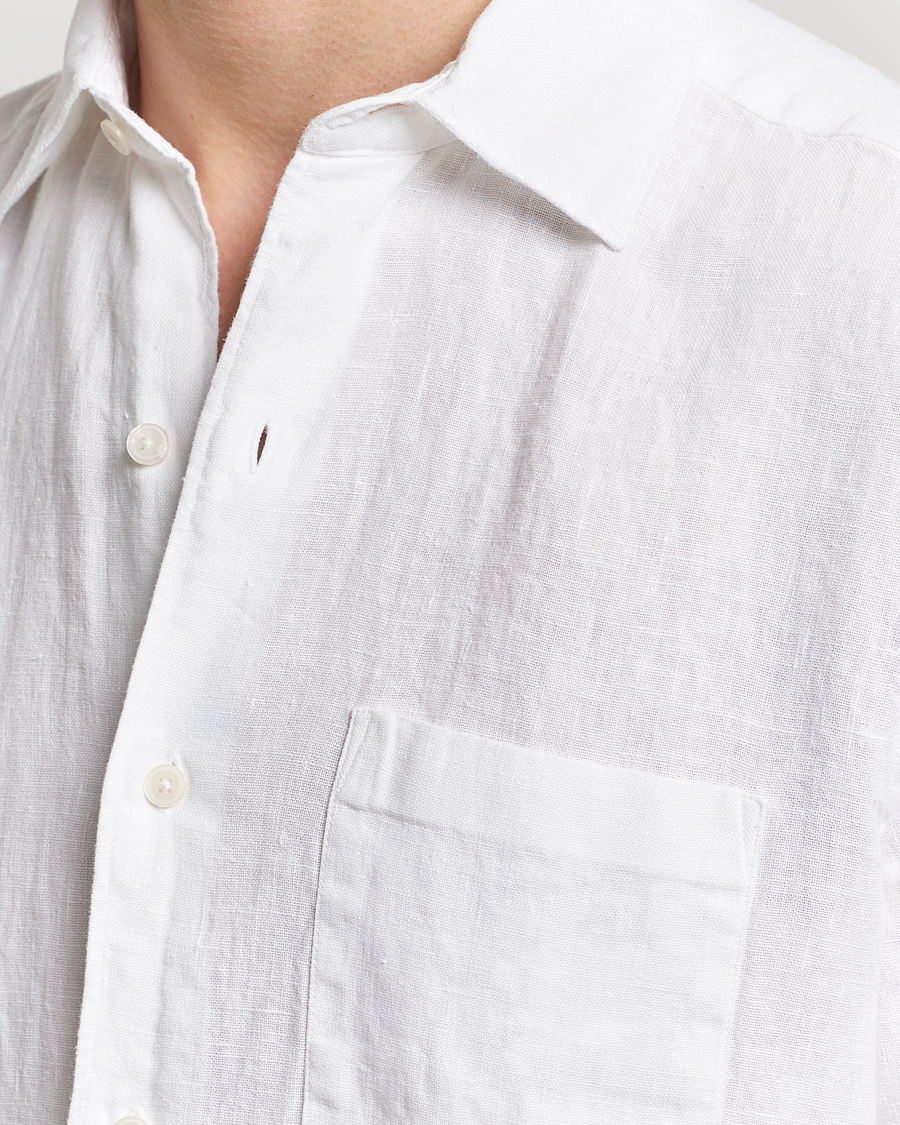 Herre | Skjorter | A Day's March | Abu Linen Shirt White