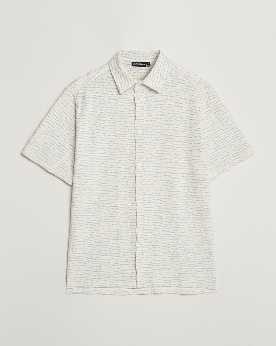 Herre | Skjorter | J.Lindeberg | Torpa Structure Shirt Chambray Blue