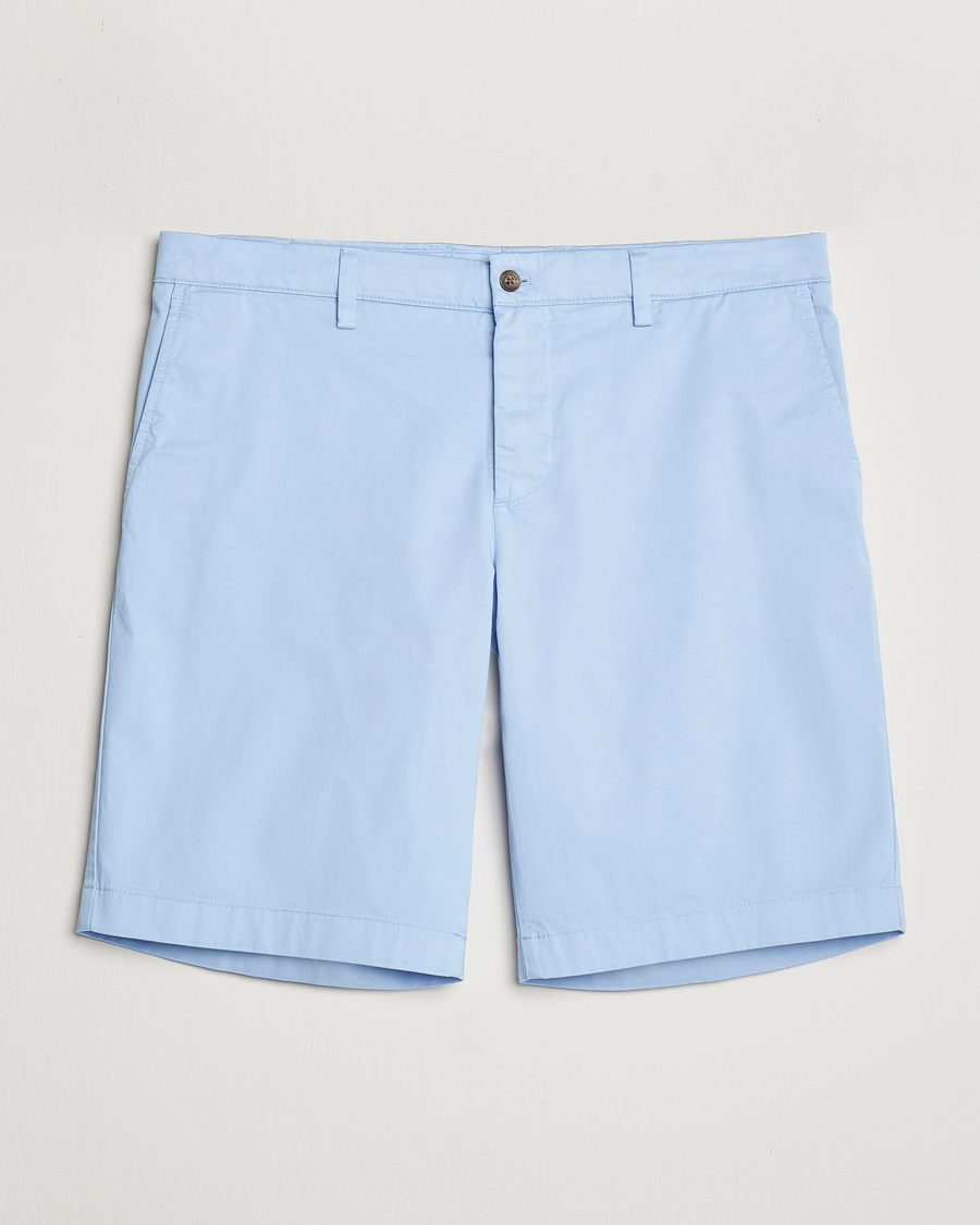 Herre | Shorts | J.Lindeberg | Nathan Cloud Satin Shorts Chambray Blue