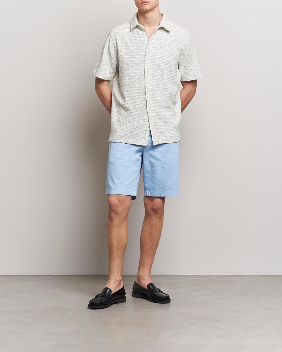 Herre | Shorts | J.Lindeberg | Nathan Cloud Satin Shorts Chambray Blue