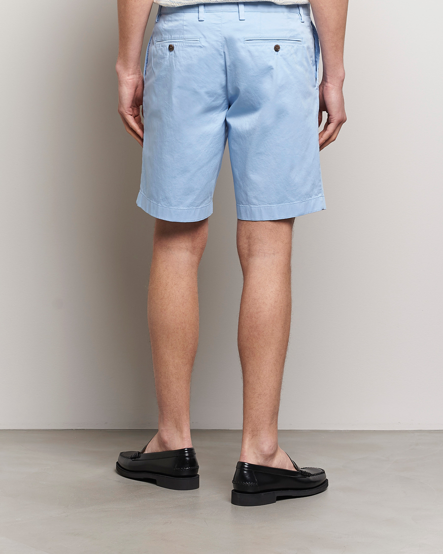 Herre | Shorts | J.Lindeberg | Nathan Cloud Satin Shorts Chambray Blue
