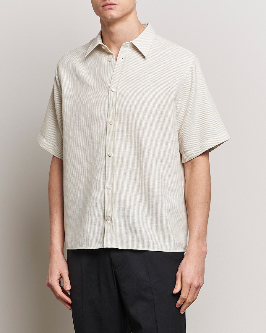 Herre | Klær | J.Lindeberg | Lund Linen Mix Shirt Safari Beige