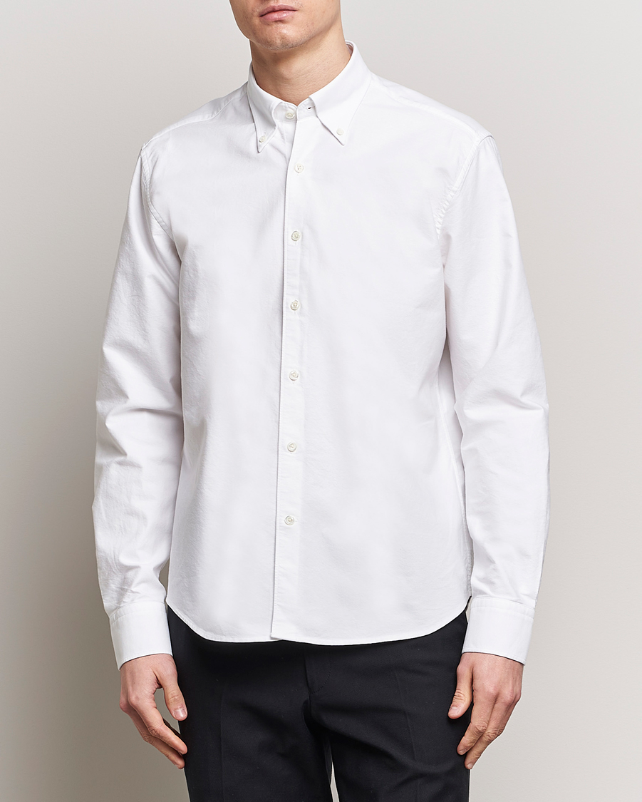 Herre | Tøj | Oscar Jacobson | Reg Fit BD Casual Oxford Optical White