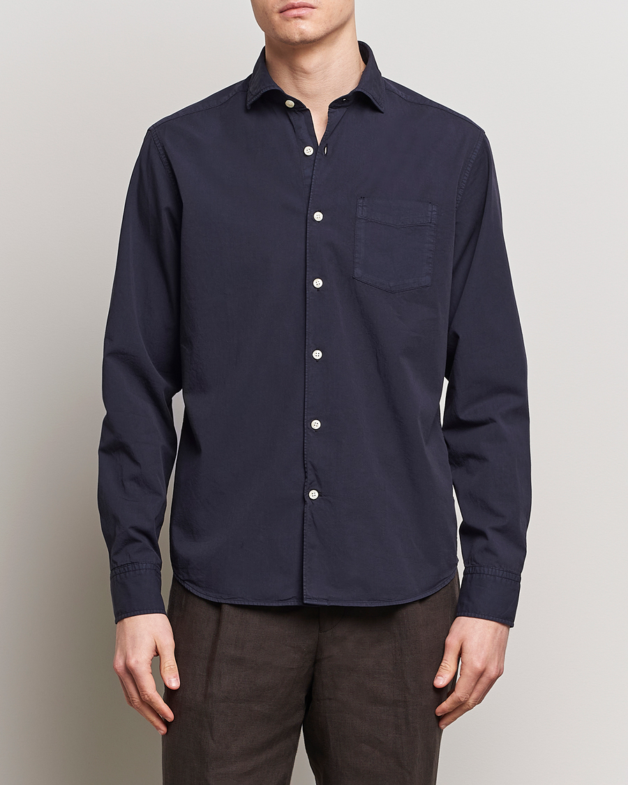 Herre | Nyheder | Oscar Jacobson | Reg Fit Wide Spread C GD Twill Night Blue