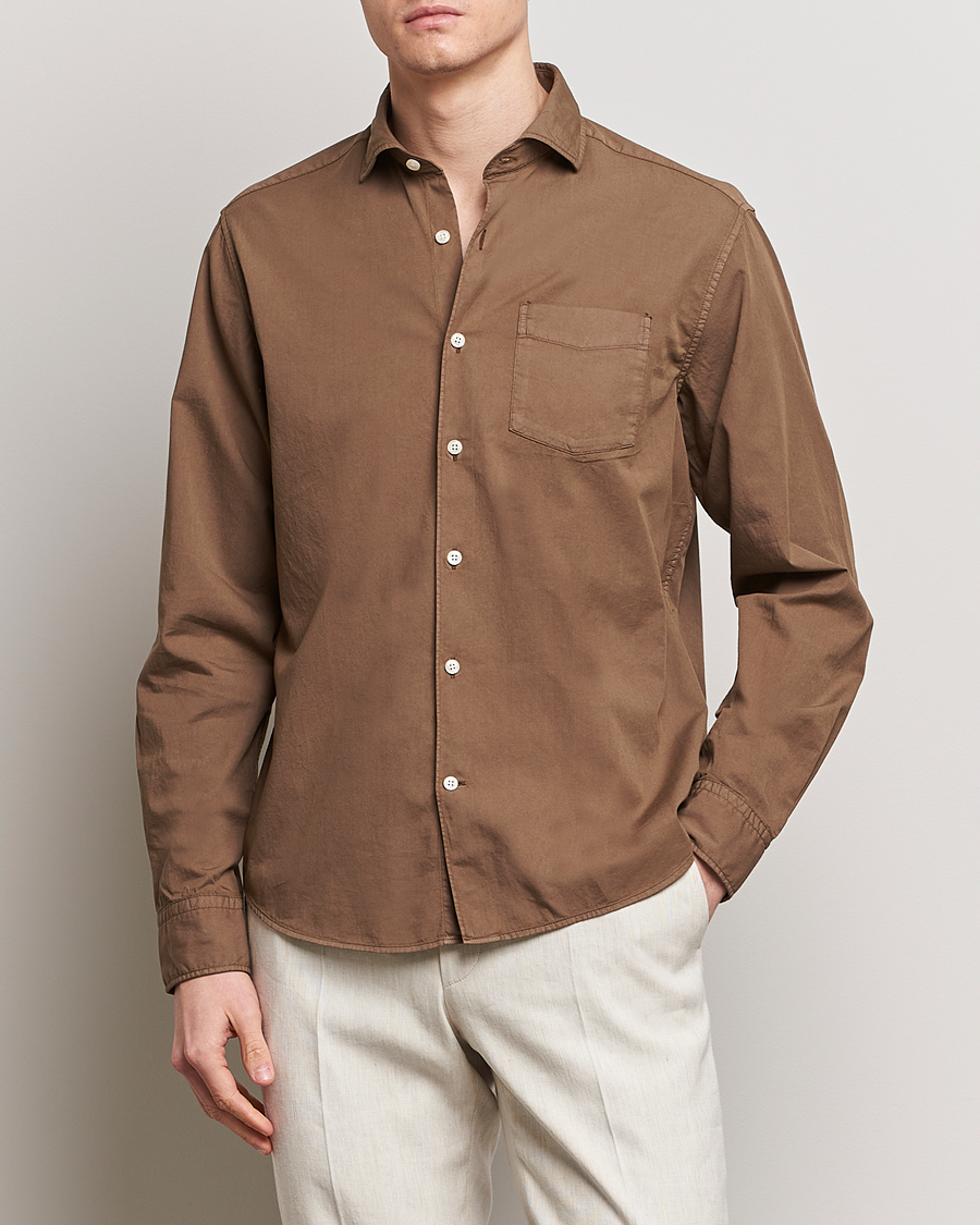 Herre | Business & Beyond | Oscar Jacobson | Reg Fit Wide Spread C GD Twill Light Army Green