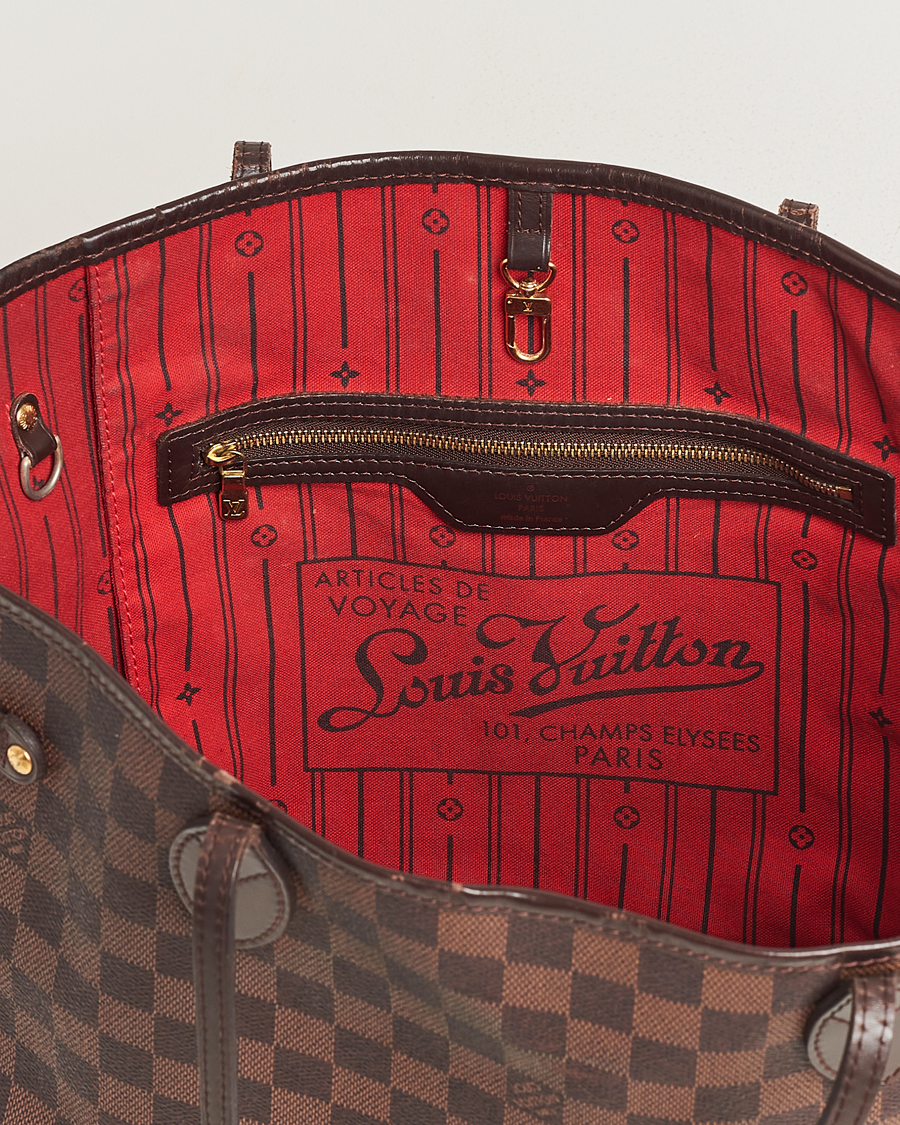 Herre | Louis Vuitton Pre-Owned Neverfull MM Totebag Damier Ebene | Louis Vuitton Pre-Owned | Neverfull MM Totebag Damier Ebene
