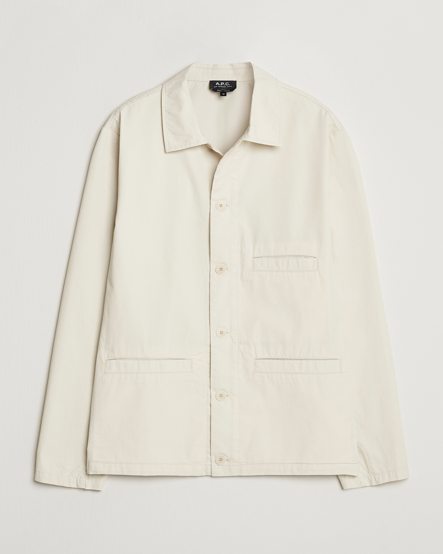 Herre | Skjorter | A.P.C. | Veste Vianny Overshirt Chalk