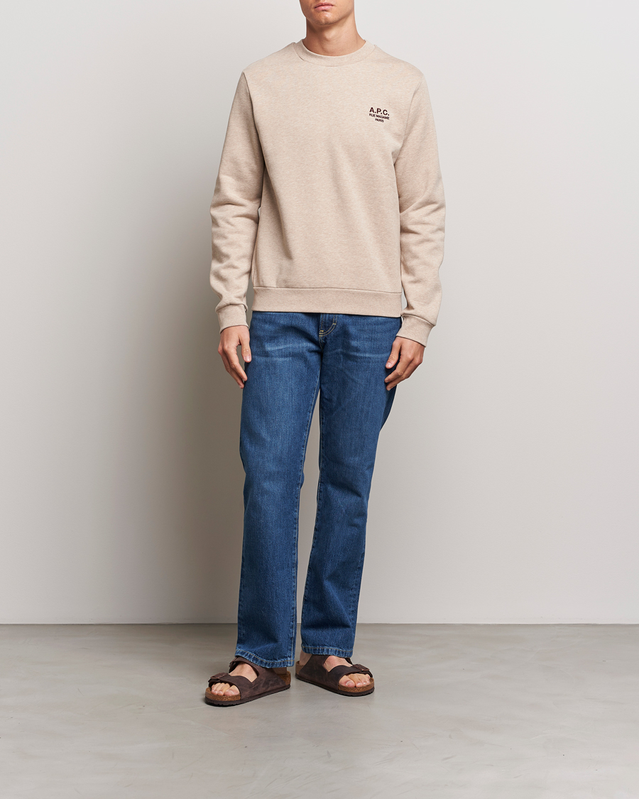 Herre | Trøjer | A.P.C. | Rue Madame Sweatshirt Beige Chine