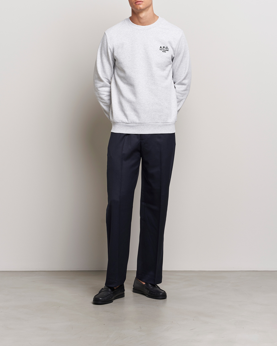 Herre | Trøjer | A.P.C. | Rue Madame Sweatshirt Heather Grey/Black