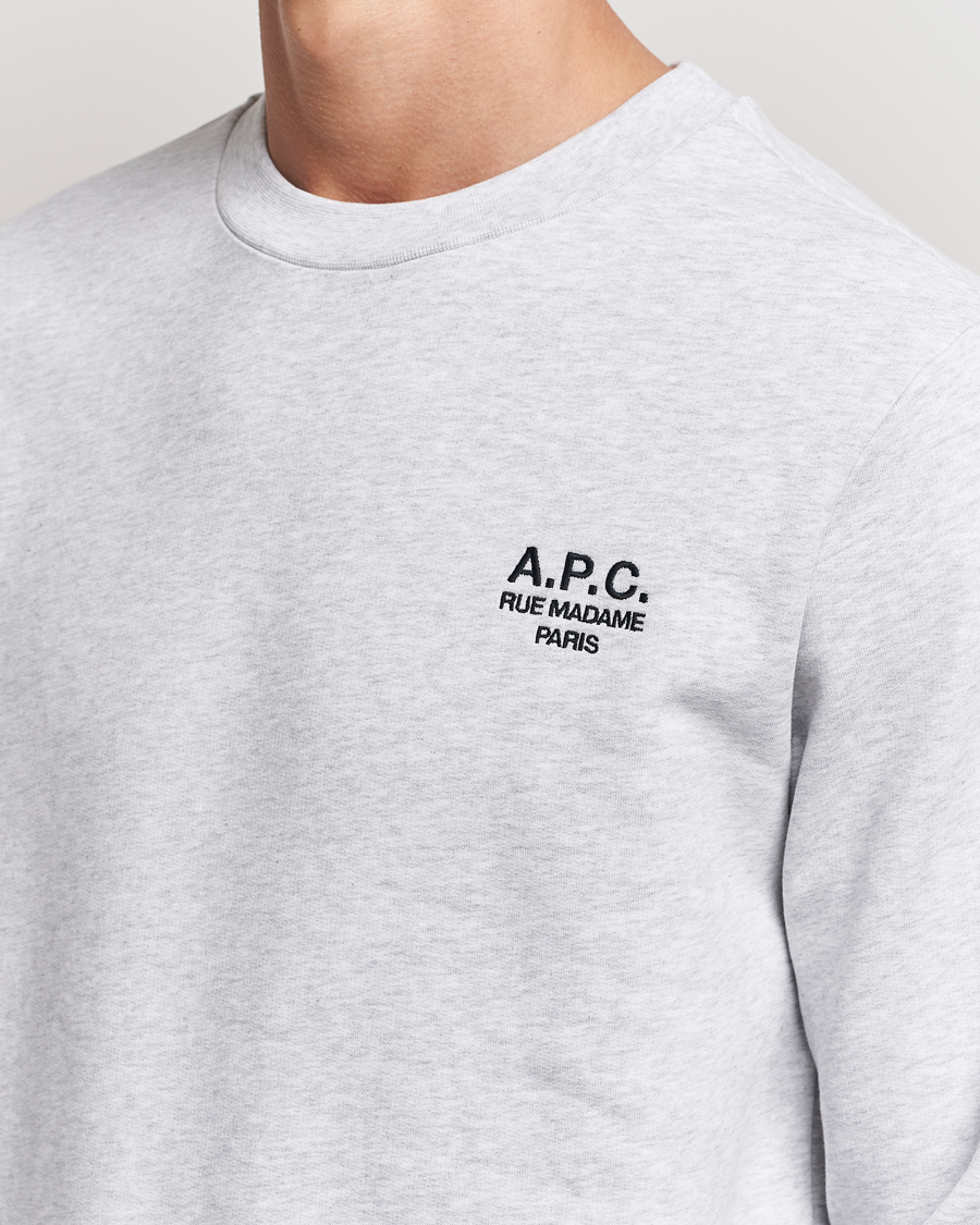 Herre | Trøjer | A.P.C. | Rue Madame Sweatshirt Heather Grey/Black