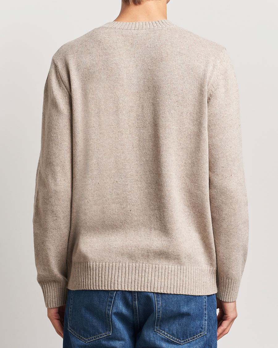 Herre | Trøjer | A.P.C. | Pull Lucien Wool Knitted Sweater Beige