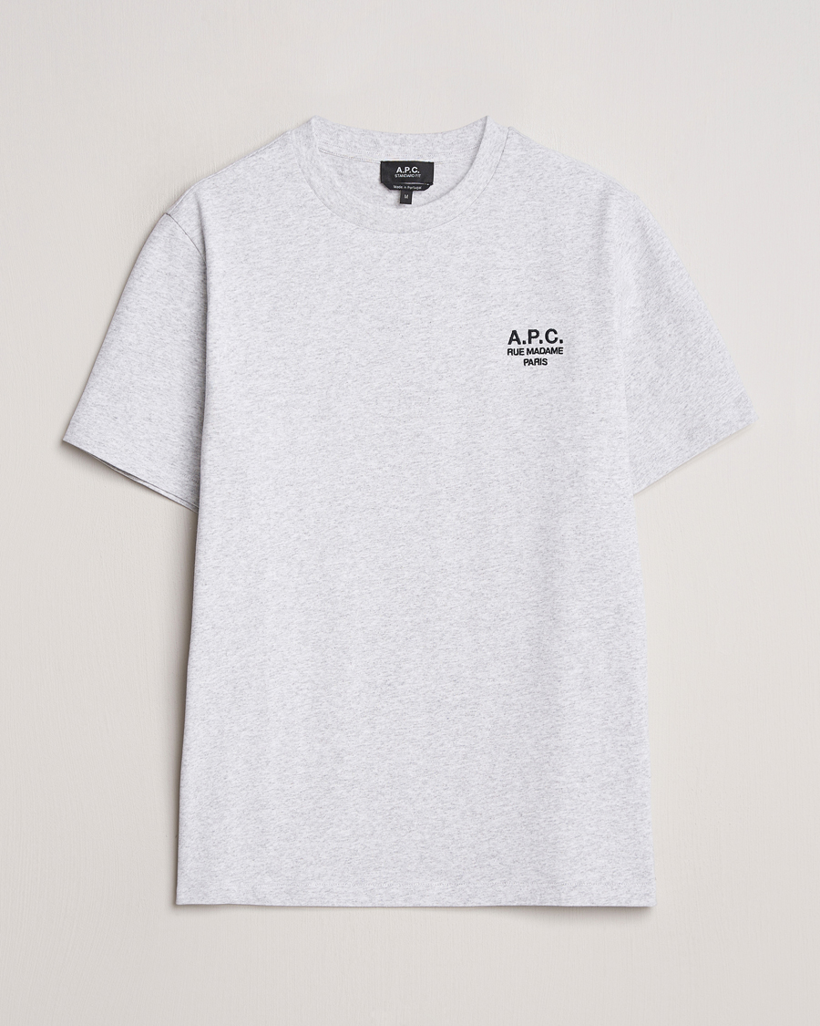 Herre | T-Shirts | A.P.C. | Rue Madame T-Shirt Heather Grey