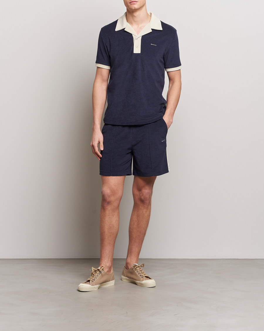 Herre | Shorts | GANT | Towelling Shorts Evening Blue